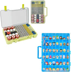 Vitrina compatible con figuras coleccionables de Disney Doorables/para MGA Entertainment Miniverse + estuche organizador de baterías con probador