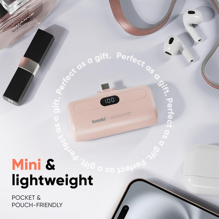 TONOKI Cargador portátil USB-C de 5000 mAh, para iPhone 15\/16\/17,...