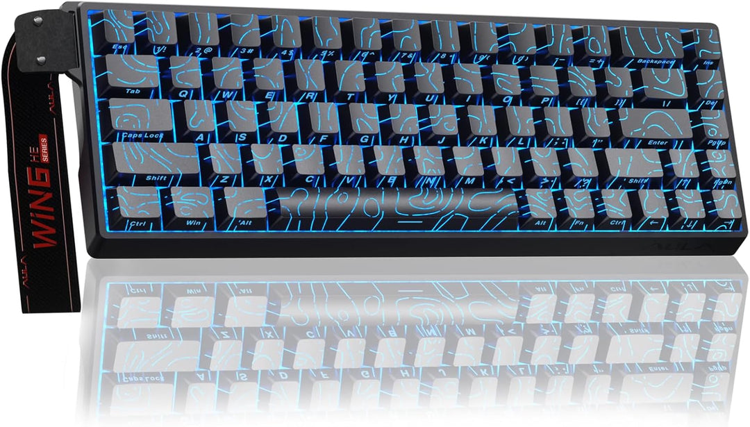 AULA WIN68 HE Teclado Mecánico para Juegos 60%, Interruptor Magnéti...