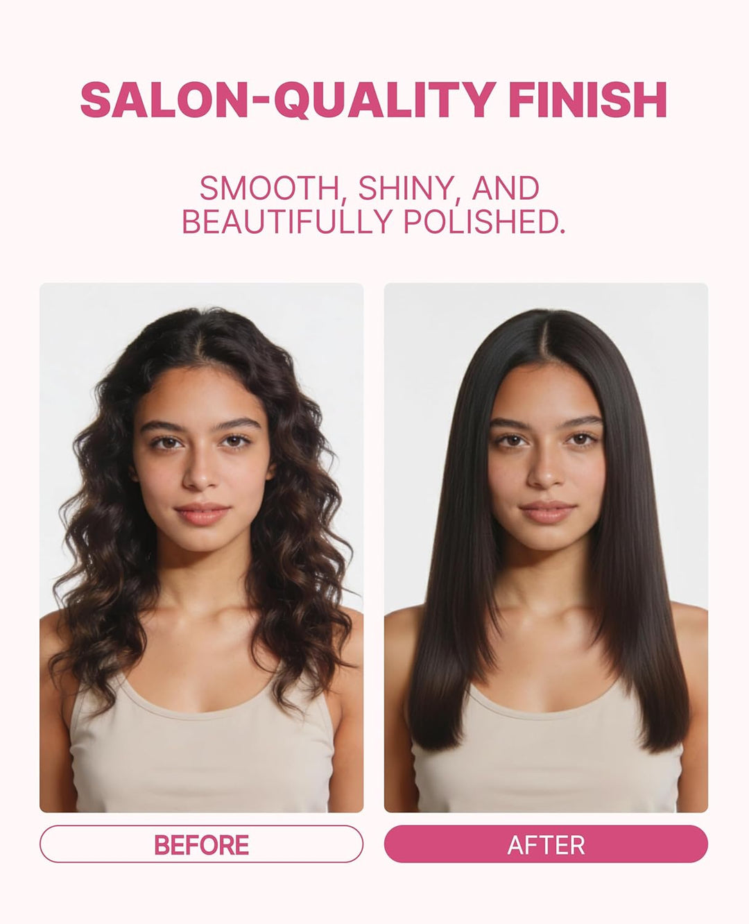 GLAMPALM Alisadora de cabello plancha de cerámica de 1 pulgada infu...