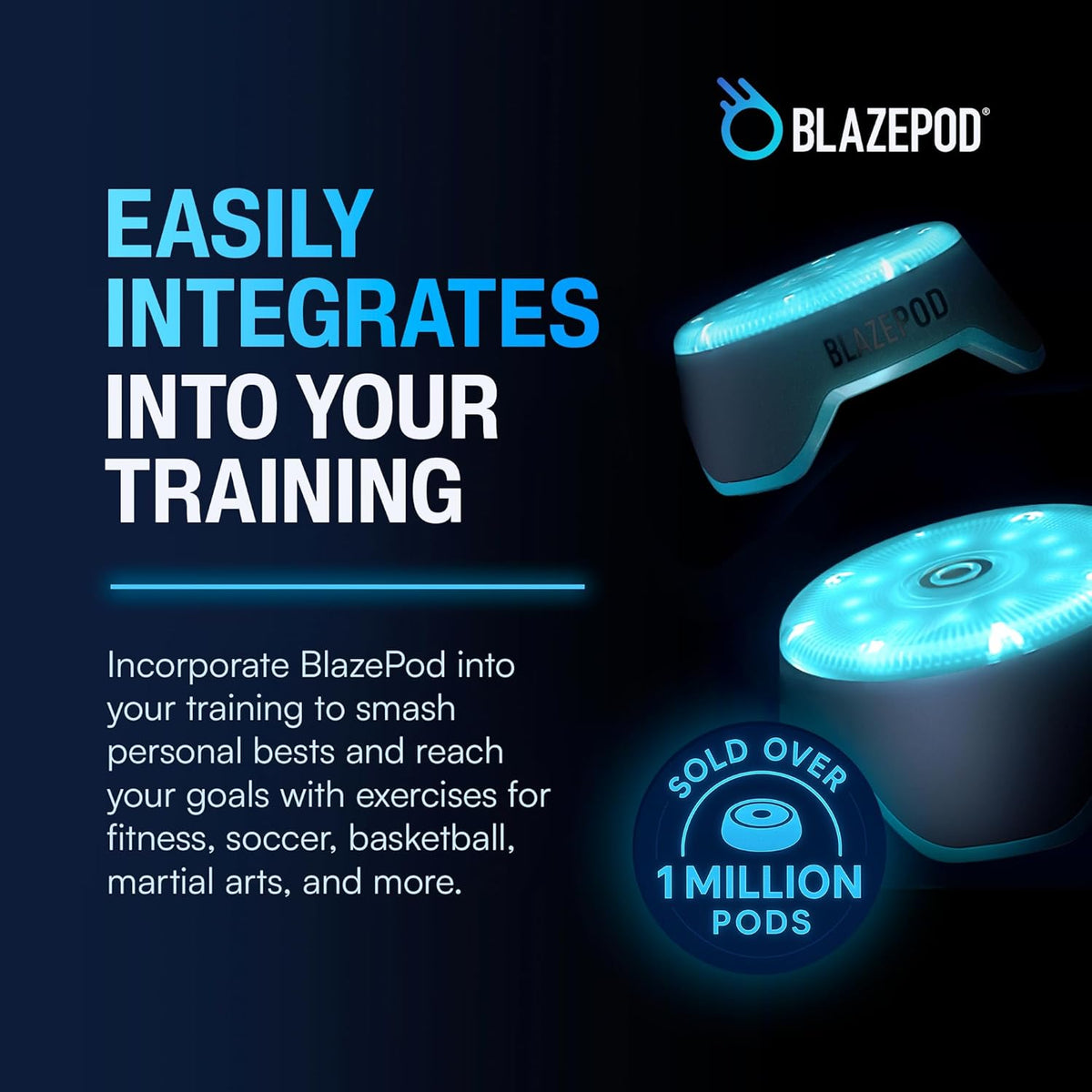 BlazePod Kit de entrenamiento de reacción Smart Pods para ejercicios de velocidad, agilidad y cognitivos, entrenamiento profesional para atletas, entrenadores, terapeutas y entrenadores, acceso a la