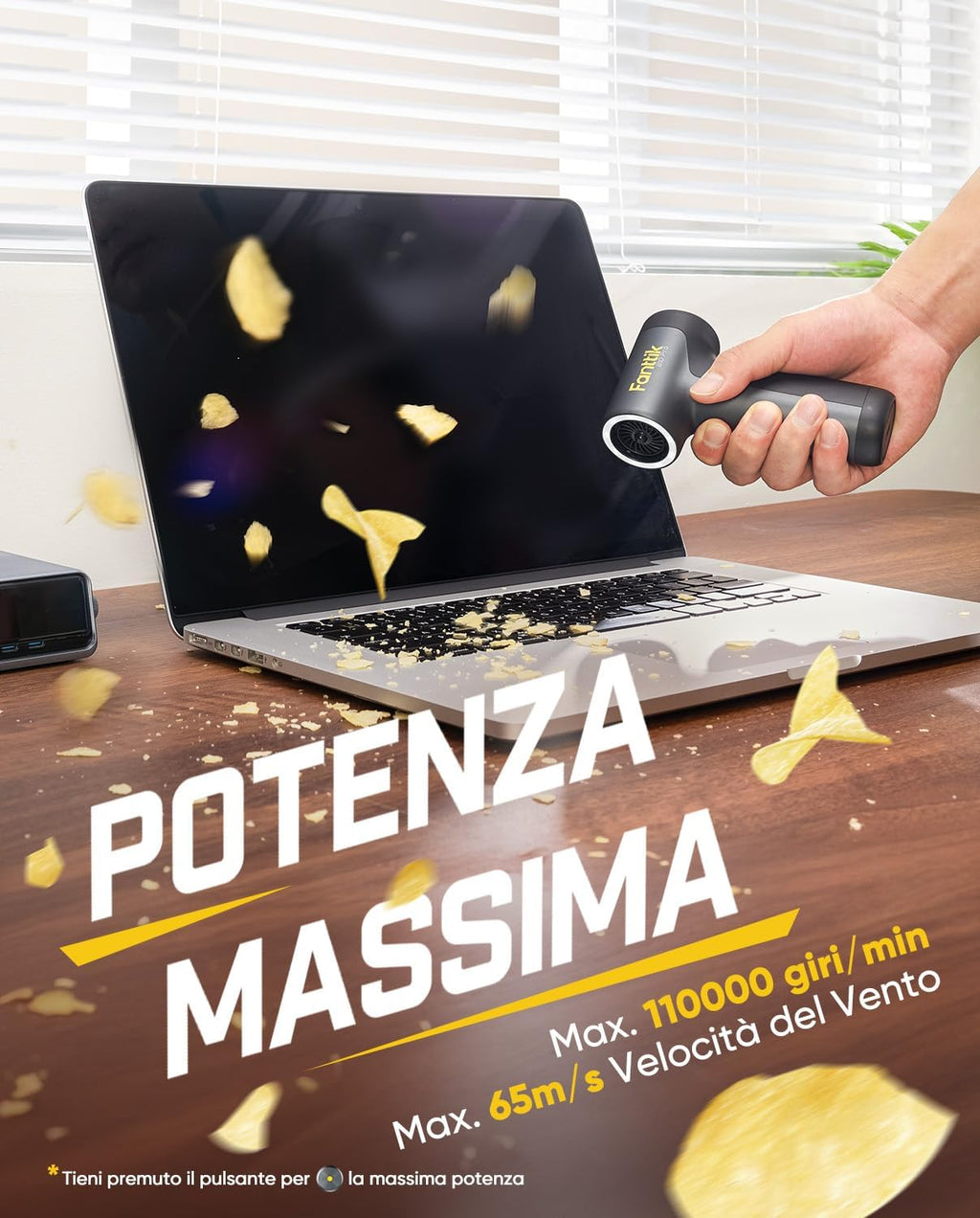 Fanttik B10 Pro Soplador de Aire Eléctrico (Gris)