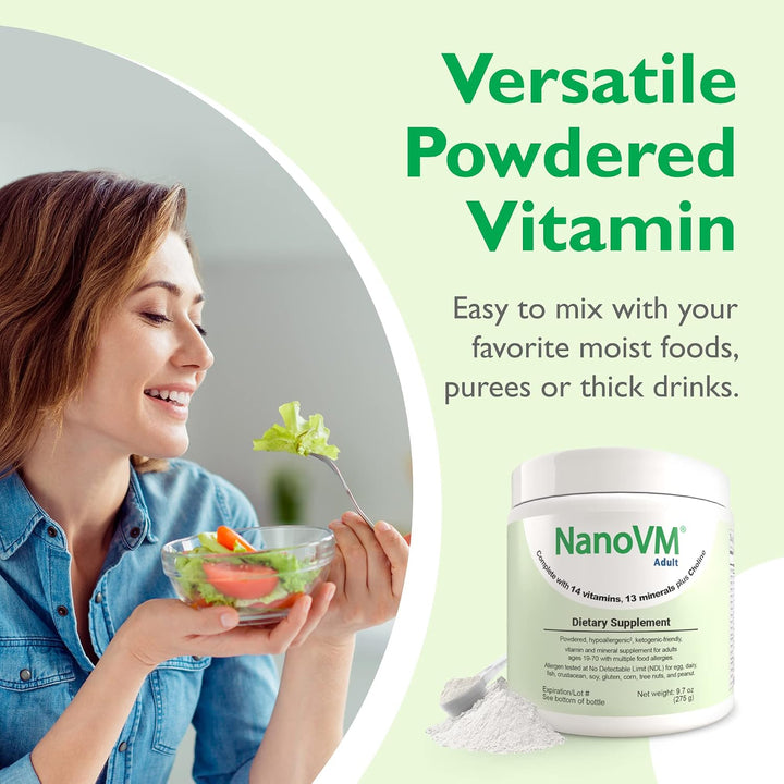 NanoVM Adulto, Suplementos Vitamínicos Libres de Alérgenos, Multivi...