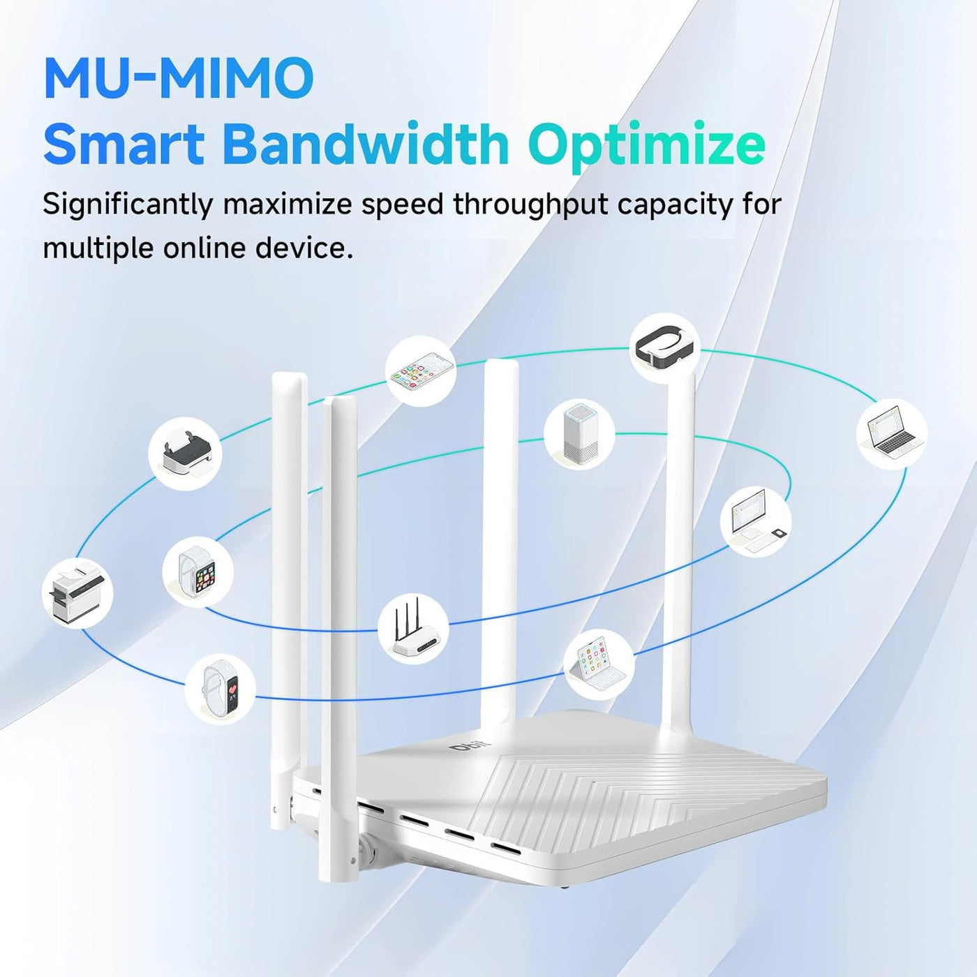 DBIT AC1200 Router WiFi de malla de doble banda Router de Internet...