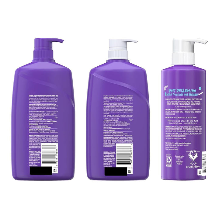 Aussie Miracle Moist Shampoo y acondicionador con acondicionador pr...