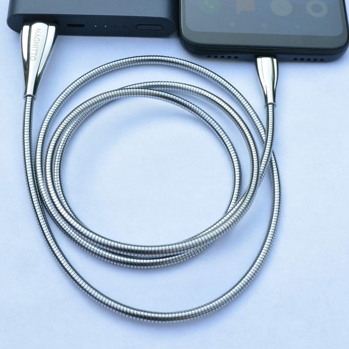 Cable USB tipo C, cable trenzado de metal de 6 pies, paquete de 2 unidades, cargador rápido tipo C duradero USB-A a USB-C cable de carga para Samsung Galaxy S21 S20+ S10 S9 S8 A51 Note PS5