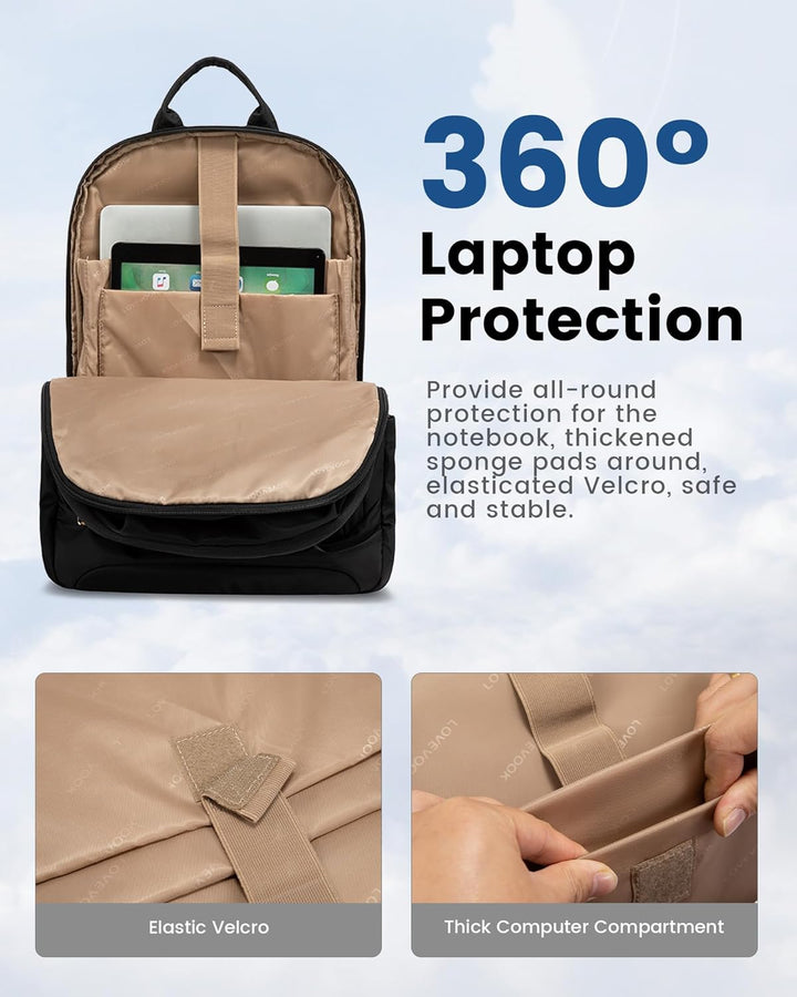 LOVEVOOK Mochila para laptop para mujer, mochila de negocios, mochi...