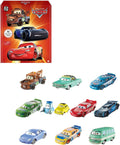 Mattel Disney y Pixar Cars - Juego de 10 mini corredores de fundición a