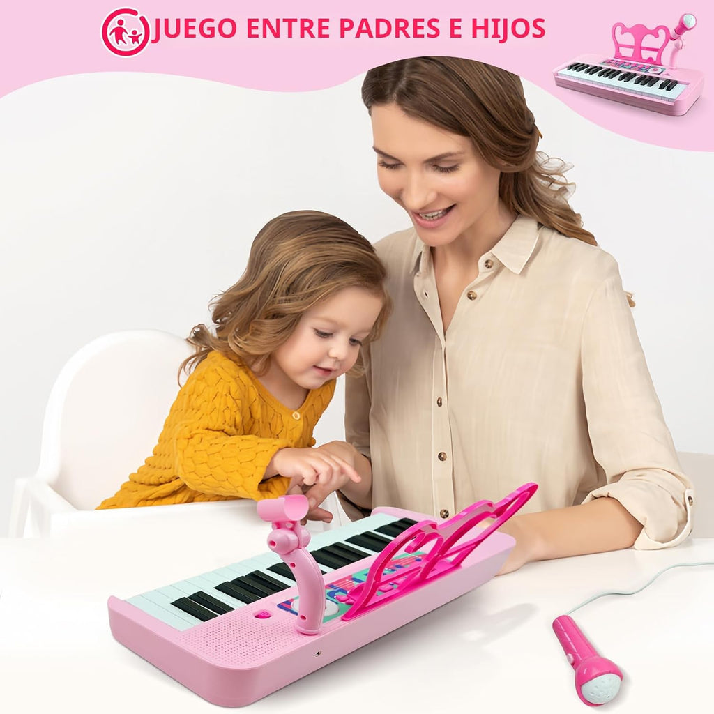 Love&Mini Kids Piano Teclado Juguetes para Niñas