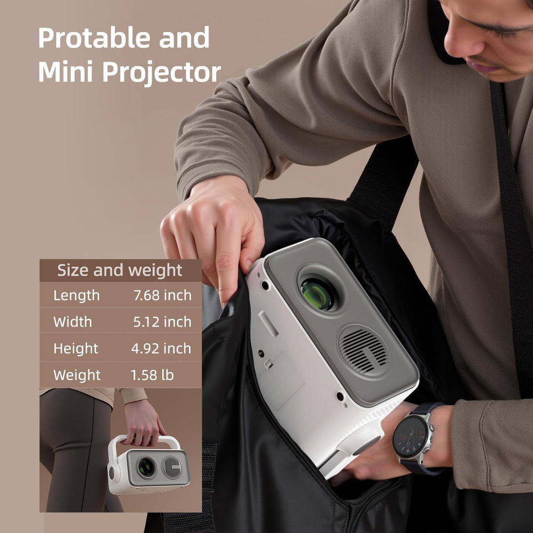 BKZ Proyector portátil con enfoque eléctrico Keystone automático de...