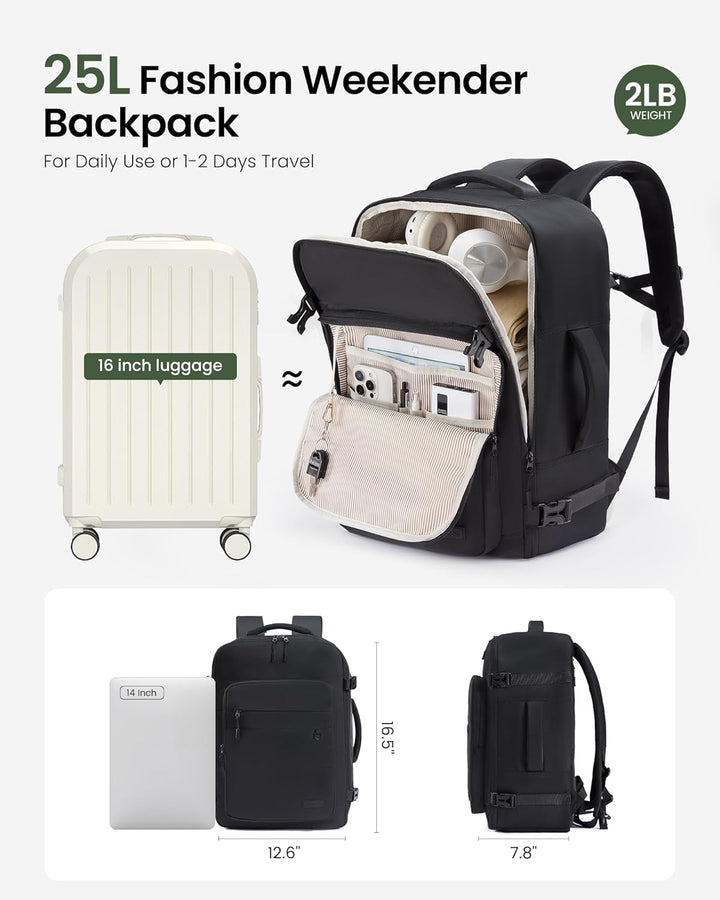 LOVEVOOK Mochila de viaje para mujeres y hombres, mochila de mano p...