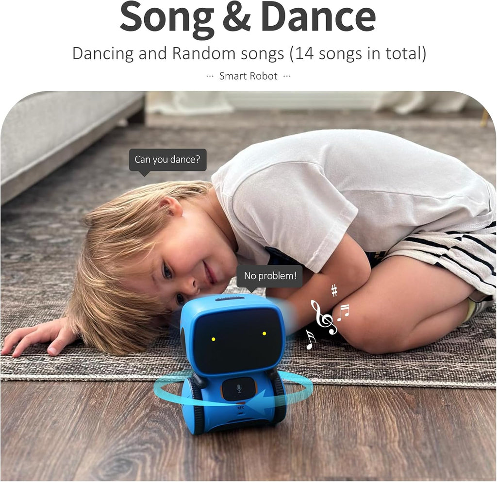 GILOBABY - Robot inteligente, control táctil y de voz juguete interactivo para niños de 3 a 5 años