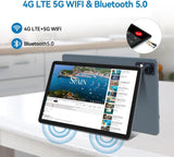 Crelander Tablet Android 13 de 10.1 pulgadas con ranura para tarjet...