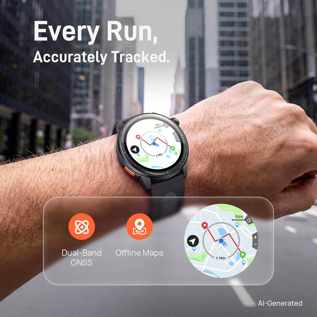 mibro AeroPace - Reloj inteligente con GPS para correr, ligero, 1.732 in
