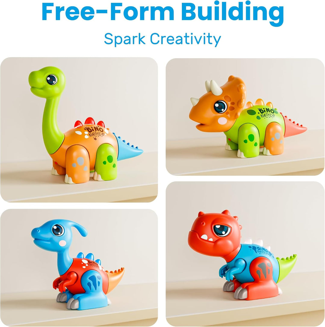 iPlay iLearn Juguete de dinosaurio de montaje para niños