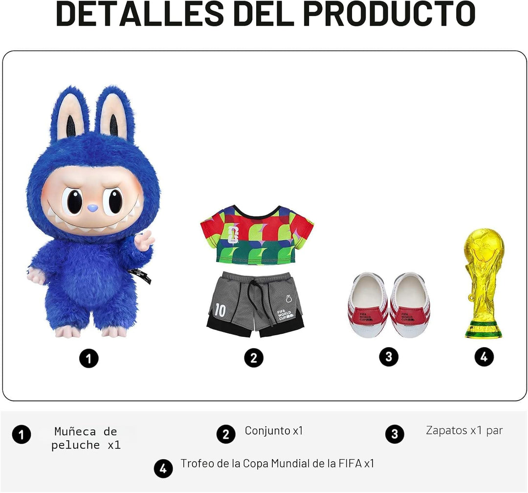 POP MART THE Monsters × FIFA Series - Muñeco de peluche de vinilo c...