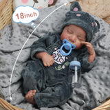 Muñecas Reborn Baby de 18 pulgadas realista con cuerpo de vinilo co...