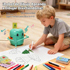 Robot de dibujo para niños, 150 tarjetas de juguete para edades de 3, 4, 5