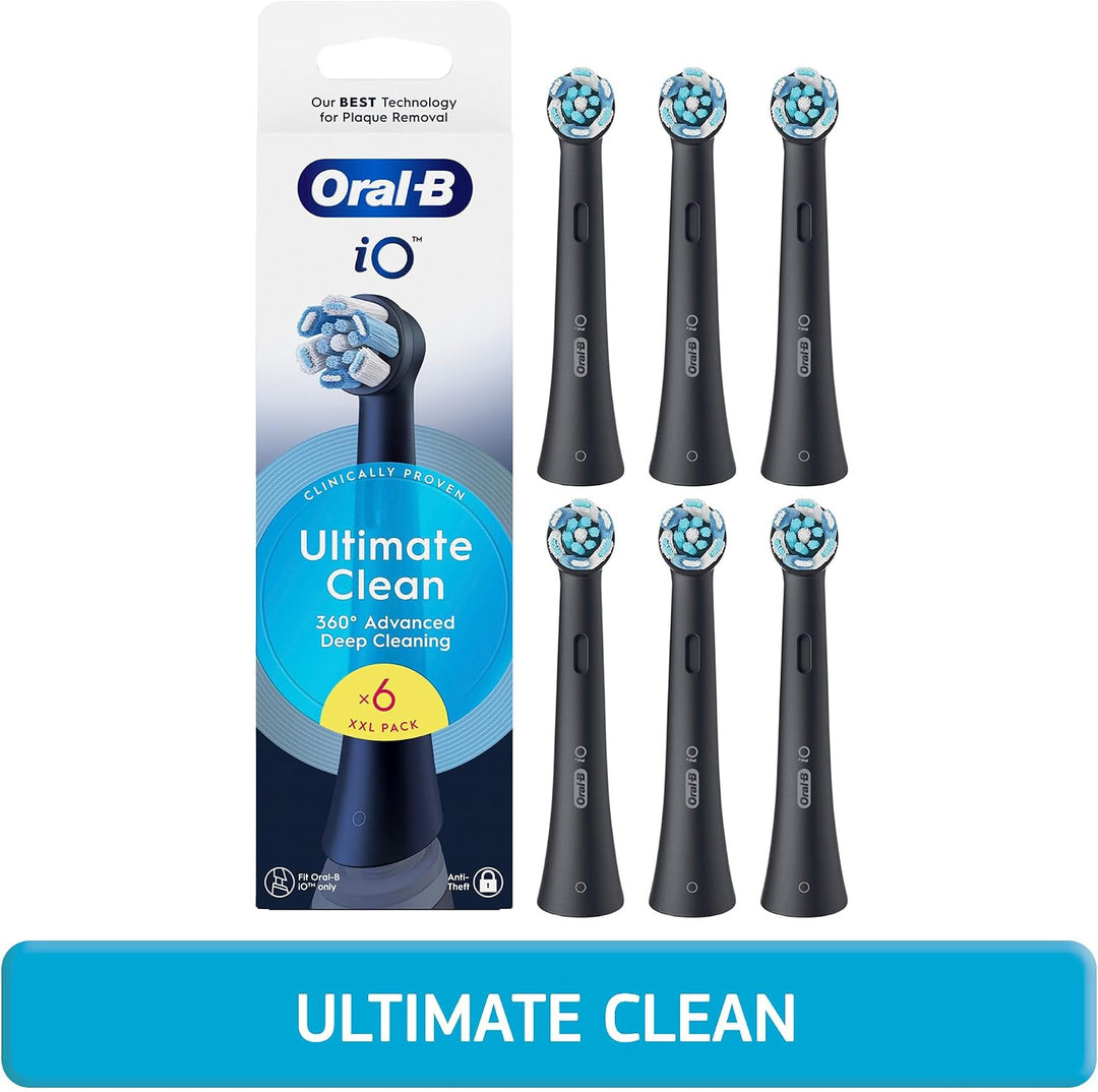Oral-B Ultimate Clean - Juego de cepillos genuinos negros de repues...