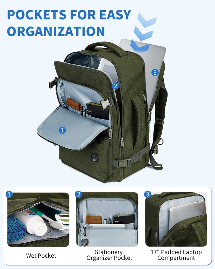 WANDF Mochila de viaje para Spirit Airlines bolsa de artículos pers...