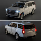 1:24 Escalade SUV Modelo Coche, Aleación Diecast Coche Coleccionable Regalo Blanco
