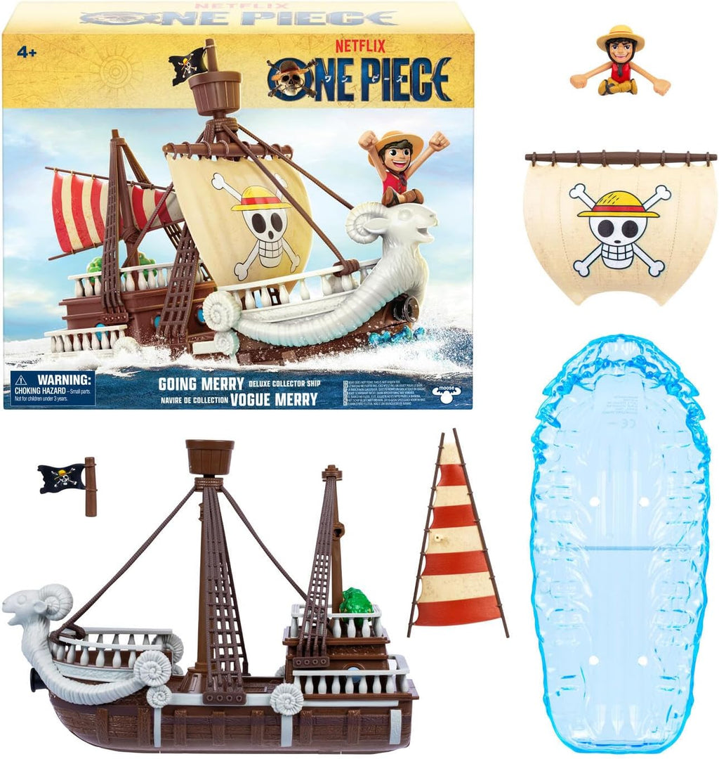 One Piece Going Merry Deluxe - Figura de acción de Luffy