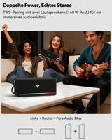 Altavoz Bluetooth, altavoz retro StageSound inalámbrico, altavoz po...