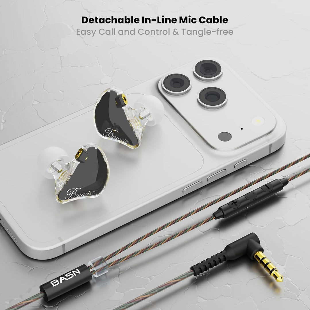 BASN - Auriculares de monitor intrauditivo, auriculares IEM de trip...