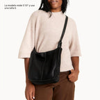 The Sak Bolso cruzado Los Feliz - Bolso de cuero para mujer para todos los días y viajes - Cuerpo cruzado con correa ajustable para el hombro