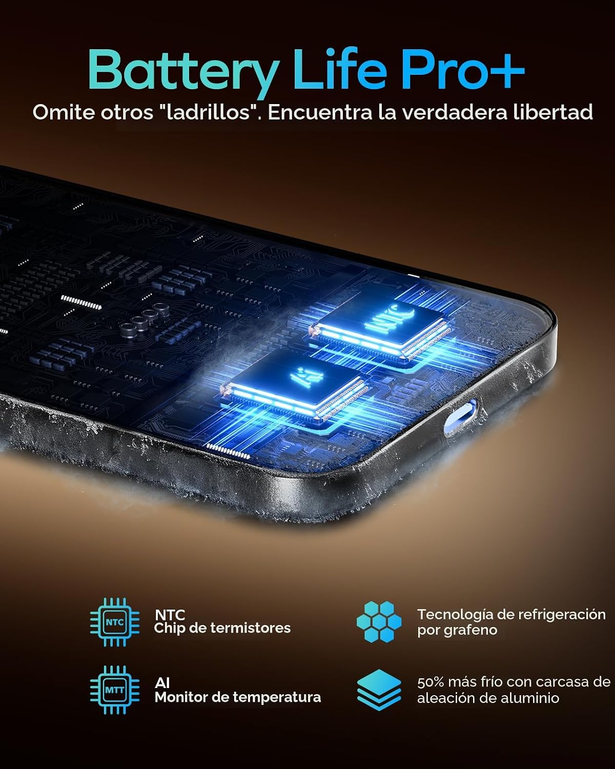 MOMAX Banco inalámbrico magnético del poder, 5000mAh delgado 0,3" cargador