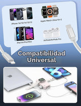 RORRY Cargador portátil, 10000mAh 30W Power Bank con cables retráct...