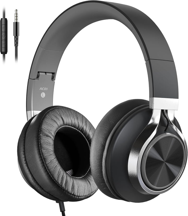 COOSII AC01 Auriculares con cable sobre la oreja, auriculares estér...