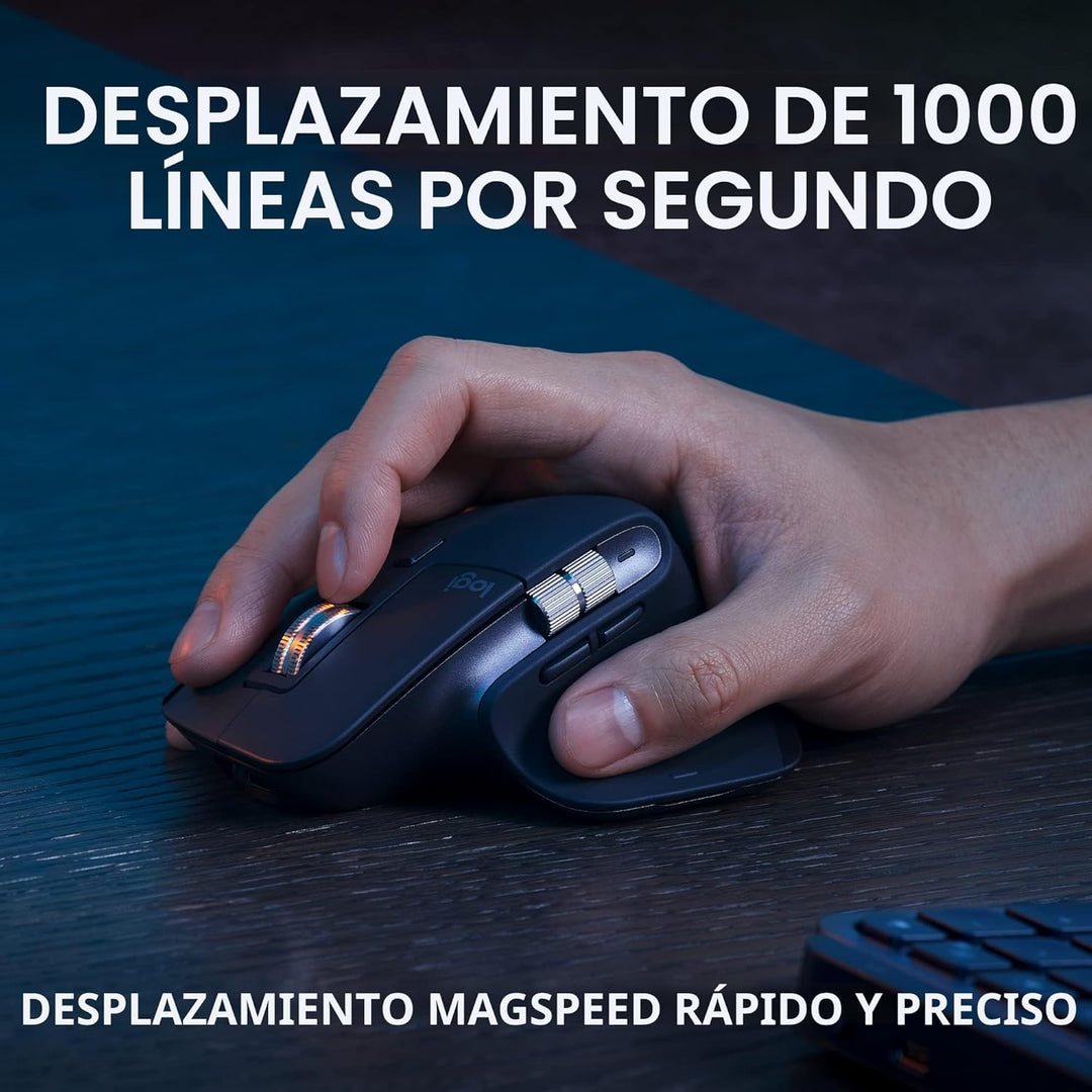 Logitech MX Keys S Combo - Teclado y ratón inalámbrico de alto rend...