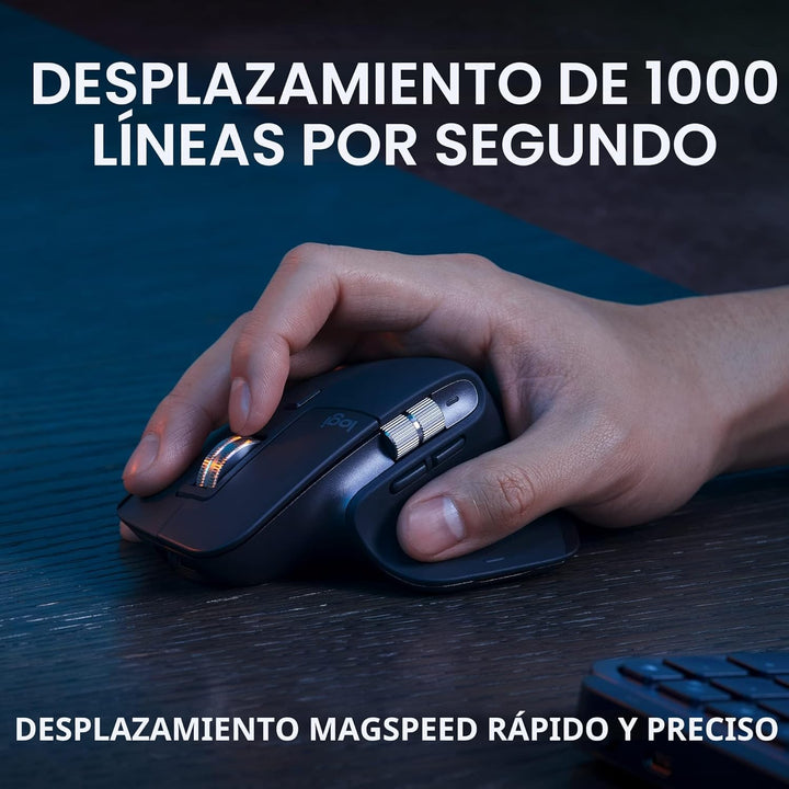 Logitech MX Keys S Combo - Teclado y ratón inalámbrico de alto rend...