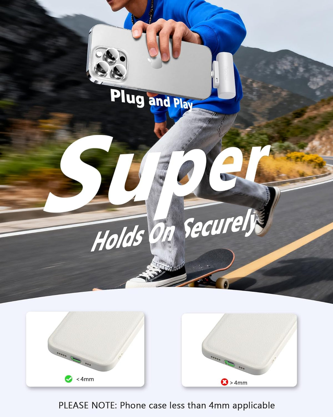 Miady Paquete de 4 cargadores portátiles a granel de 5000mAh + 2000...