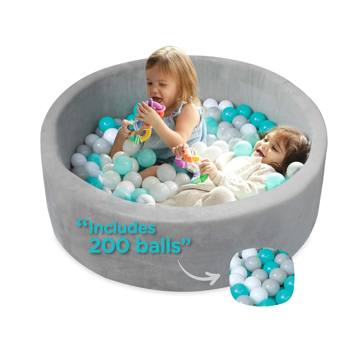 Nuby Pozo de bolas de terciopelo