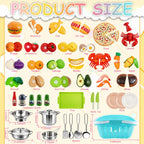 Rileryan Juego de accesorios de cocina de comida de juego de simulación