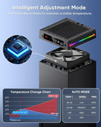 [Pantalla LED] Ventilador de enfriamiento automático para Xbox Series X con