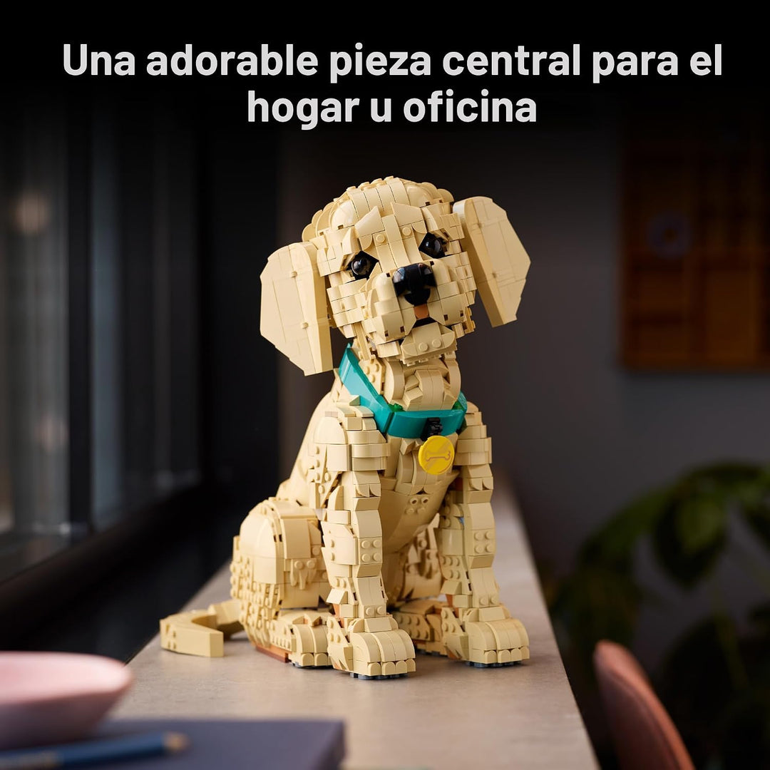 LEGO Icons Golden Retriever - Juego de construcción de cachorros pa...