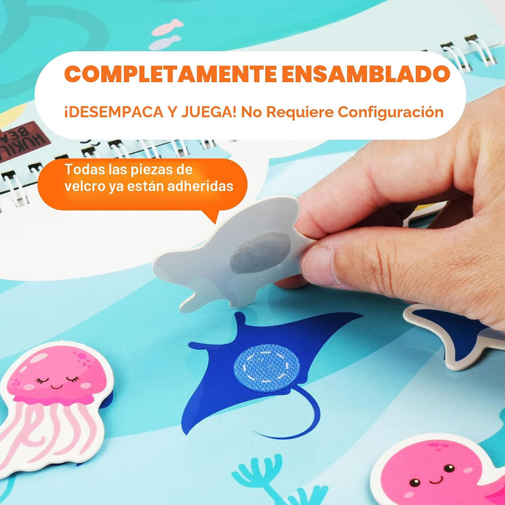 BenBen Libro de actividades para niños pequeños, 30 páginas, preens...