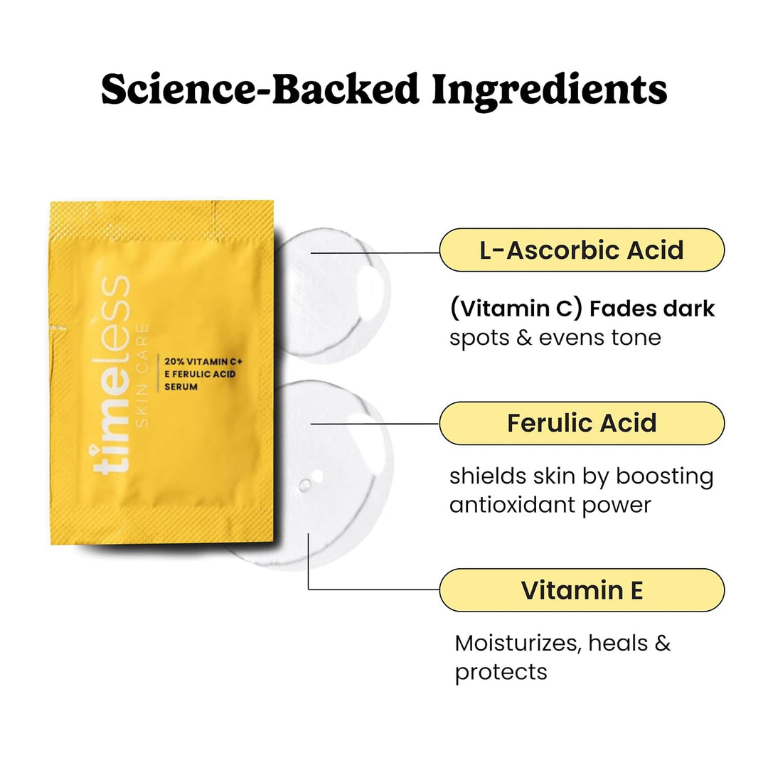 Timeless Skin Care Suero de vitamina C con vitamina E y ácido ferúl...