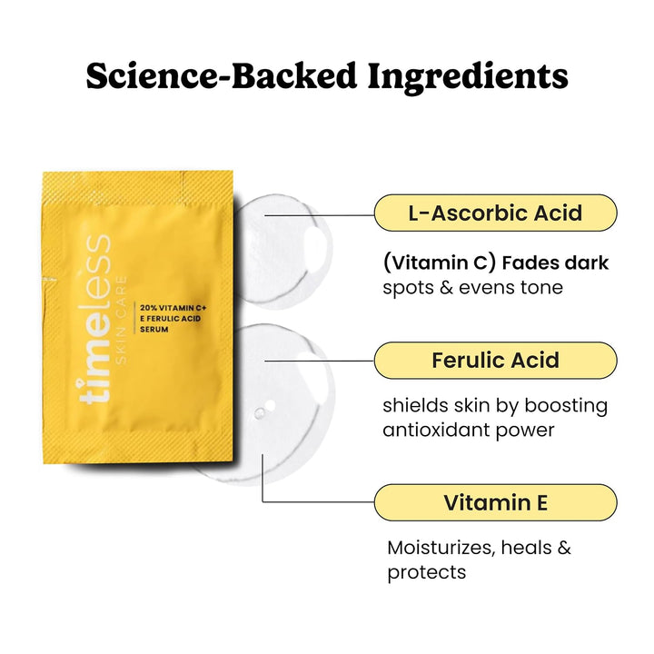 Timeless Skin Care Suero de vitamina C con vitamina E y ácido ferúl...