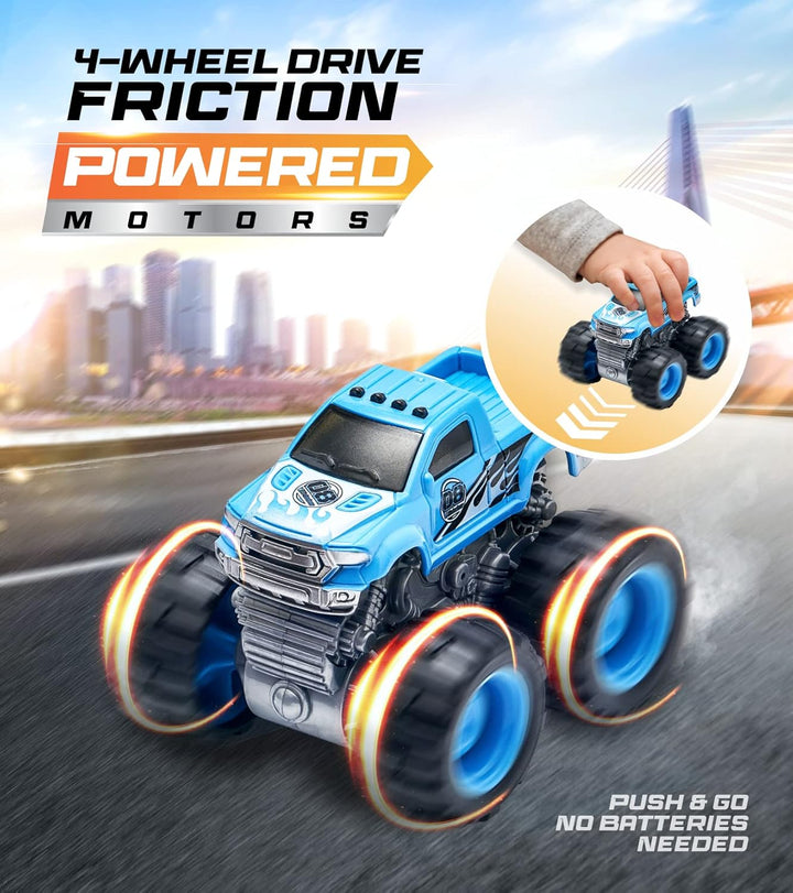 Team Power - Juguetes de Monster Trucks para niños y niñas, 6 paque...