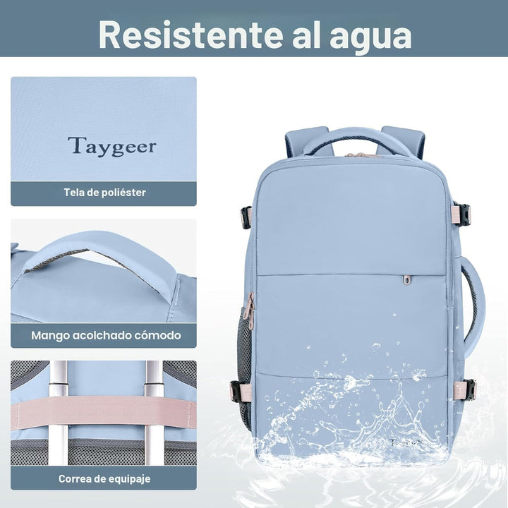Taygeer - Mochila de viaje para mujeres, con puerto de carga USB y...