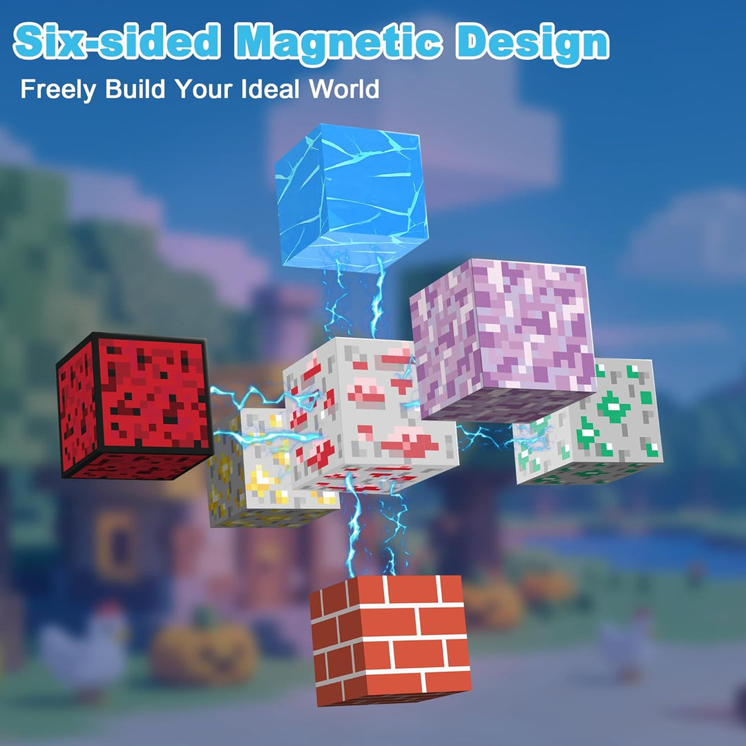 HitToys Bloques de construcción de 200 piezas de bloques magnéticos...