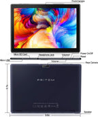 PRITOM Tablet Android de 10 pulgadas, M10, tableta Android