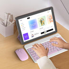 Tablet Android 15 de 10 pulgadas, tableta 2 en 1 con teclado. 8GB RAM+32GB ROM compatible, Rosa