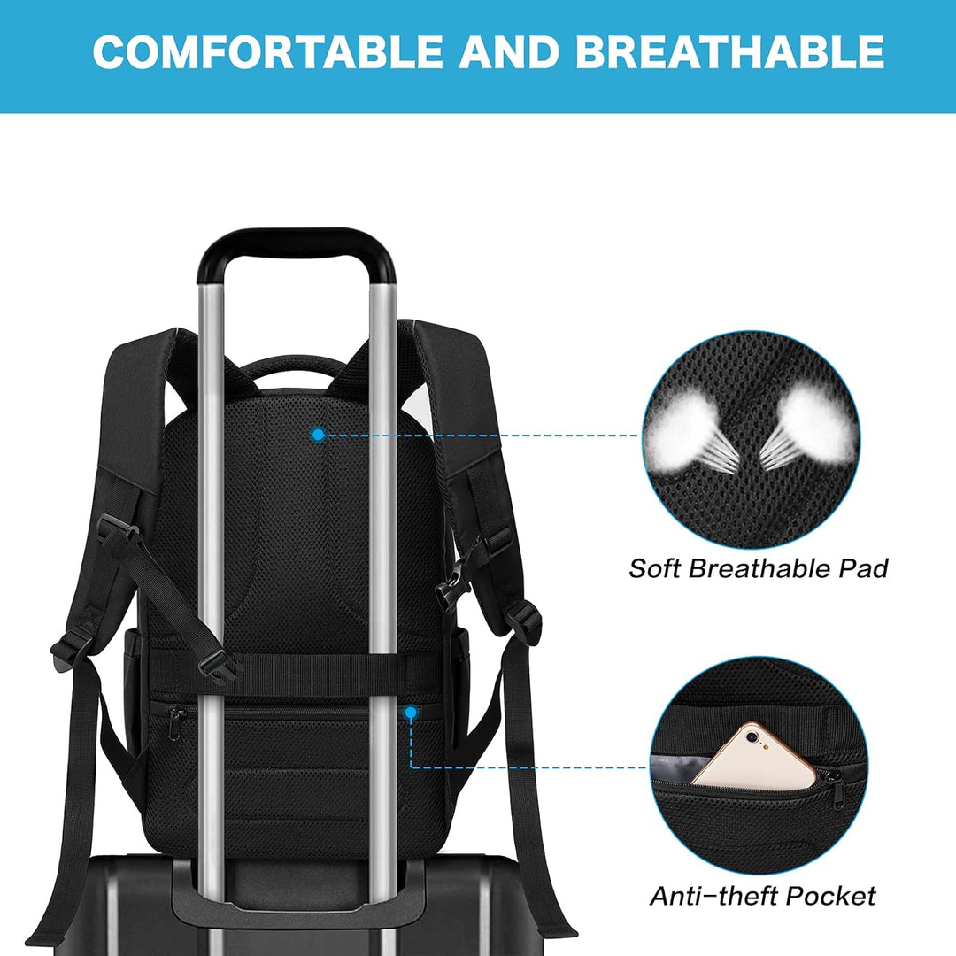 MOSISO Mochila para laptop de 15.6-16 pulgadas, 35L, con puerto de...