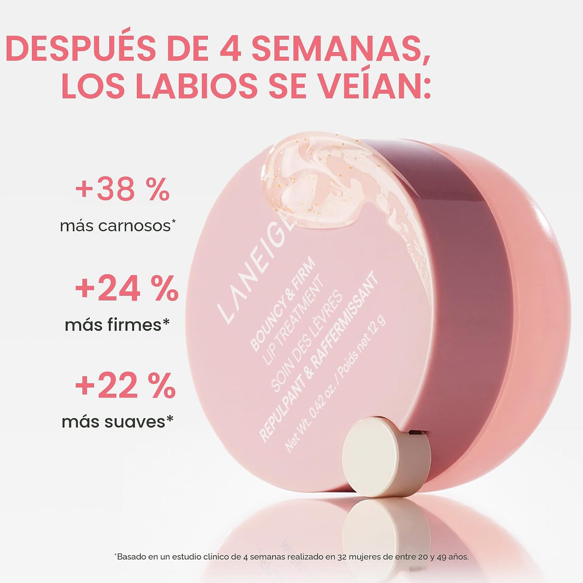LANEIGE Tratamiento Labial Bouncy &amp; Firm: Cuidado Labial Rellen...
