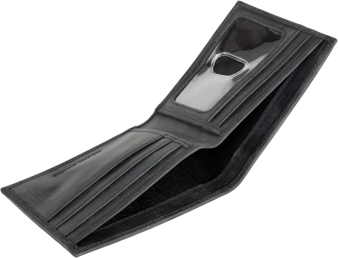 Lucky Brand Men's Bifold Wallet | ID Window | Card Slots | Genu...